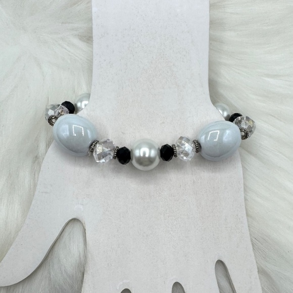 Colorful Beaded Glass Fashion Statement Stackable Bracelet Style 4 - Picture 5 of 6